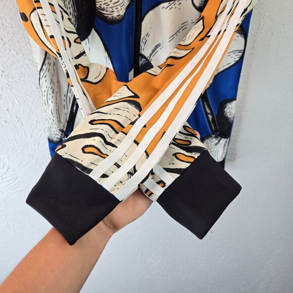 Adidas Farm Rio Superstar Track Jacket Multicolor Artsy Full Print Athletic Top - Picture 5 of 13